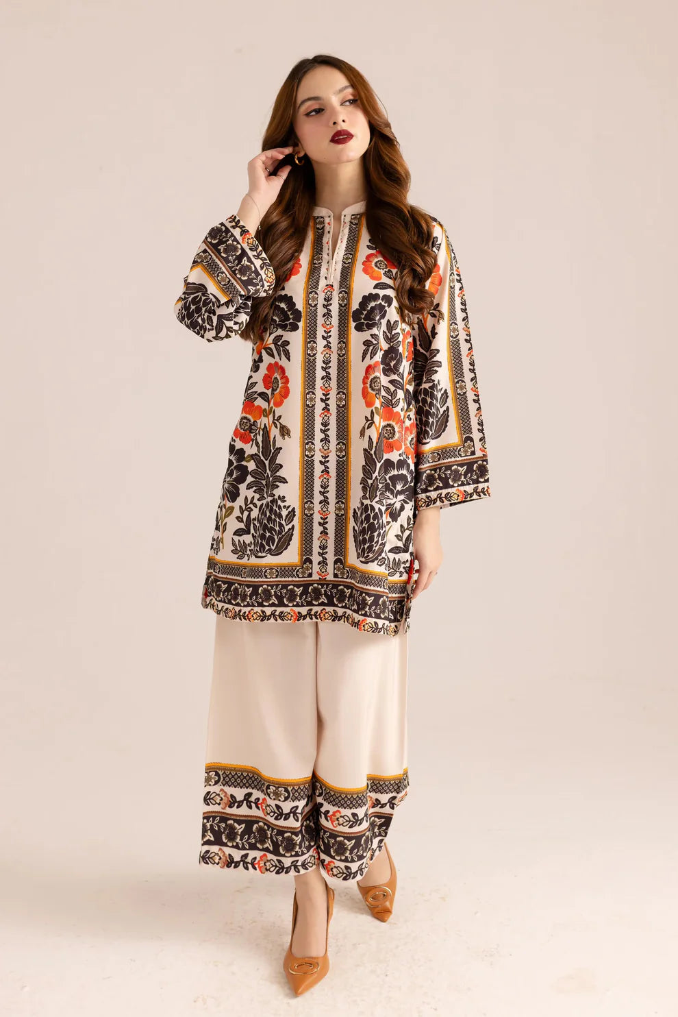 Beautiful 2PC Printed Shirt And Trouser