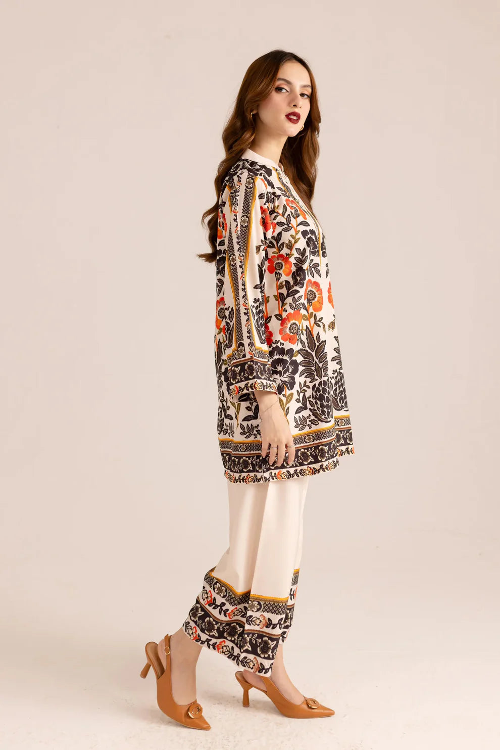 Beautiful 2PC Printed Shirt And Trouser